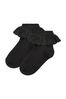 Black Cotton Rich Ruffle Ankle Socks 2 Pack