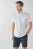 Weiß - Reguläre Passform - Bügelleichtes Oxford-Hemd mit Button-Down-Kragen, Regular Fit