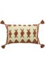 Brick Red furn. Esme Tufted Polyester Filled Cushion