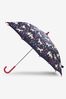 JoJo Maman Bébé Navy Unicorn Colour Change Umbrella