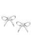 Beaverbrooks Children's Mini B Silver Bow Earrings