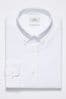 White Slim Fit Easy Care Single Cuff Oxford Shirt
