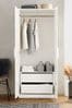 White Flynn Wardrobe Internal Chest of Drawers
