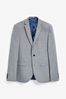 Wool Mix Textured Suit: Jacket
