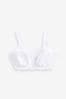 White Ultimate Support F-K Cup Comfort Padded Strap Non Pad Non Wired Bra