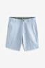 Light Grey Stretch Chinos Shorts, Straight Fit