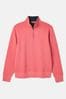 Pink Joules Alistair Quarter Zip Cotton Sweatshirt