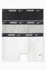 Nike Grey Everyday Cotton Stretch Trunks 3 Pack
