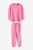 Pink Heart Cosy Fleece Pyjamas (3-16yrs)