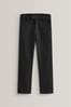 Black Slim Waist School Formal Slim Leg colour-block Trousers (3-17yrs), Slim Waist