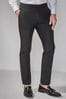 Schwarz - Enge Passform - Tuxedo Suit Trousers with Tape Detail, Skinny Fit