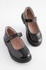School Leather Chunky Mary Jane Shoes