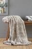 Catherine Lansfield Wolf Faux Fur Throw