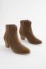 Black Forever Comfort® Leather Cowboy/Western Boots, Regular/Wide Fit