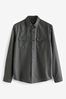 Charcoal Grey two-button patch pockets jacket