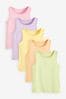 Multi Pastel Vests 5 Pack (1.5-16yrs)