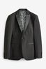 Black Skinny Fit Tuxedo Suit Jacket, Skinny Fit