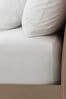 White Deep Fitted Collection Luxe 200 Thread Count 100% Egyptian Cotton Percale Sheet, Deep Fitted