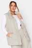 Yours Curve Cream Lightweight Quilted Gilet