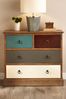 Pacific Lifestyle Pine Wood Multicoloured 4 Drawer Unit