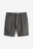 Light Grey Stretch Chinos Shorts, Straight