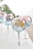 Blue Set of 4 Lanie Ombre Gin Glasses