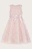 Monsoon Pink Reya 3D Scuba Bridesmaid Dress