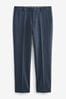 Blue Tailored Fit Signature TG Di Fabio Trim Texture Suit: Trousers