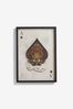 Monochrome Playing Card Framed Ace Wall Art