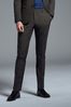 Wool Mix Textured Suit: Trousers