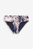 Navy Bikini Bottoms, Roll Top