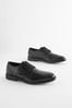 Schwarz - Derby-Schuhe aus Leder im Budapester-Stil