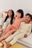 Rosa/Creme mit Blümchenmuster - Geblümte Pyjamas im 3er Pack (9 Monate bis 16 Jahre)
