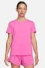 Nike Bright Pink One Classic Dri-FIT Short Sleeve Top
