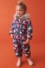Navy Shower Resistant Charatcer Snowsuit (3mths-7yrs)