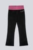 Hot Pink Pineapple Womens Contrast Band Bootcut Jersey Joggers