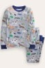 Boden Gre/ Blue Snug Single Long John Pyjamas