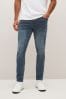 Marineblau-Rauchblau - Enge Passform - Klassische Stretch-Jeans, Skinny Fit