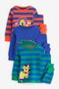 Mehrfarbig-hell, Animalprint - Kuschelige Pyjamas im 3er-Pack (9 Monate bis 8 Jahre)