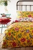 furn. Yellow Pomelo Tropical Floral Reversible Duvet Cover and Pillowcase Set