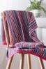 Multi Thin Bright Stripe Towel 100% Cotton