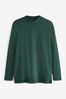 Forest Green High Neck Long Sleeve Top