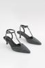 Grey Regular/Wide Fit Forever Comfort® With Motionflex Hardware T Bar Kitten Heels