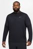<span>Schwarz</span> - Nike Element Lauf-Shirt mit halbem Reißverschluss
