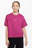 Nike Fushsia Pink Oversized Essentials Boxy T-Shirt