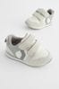 Neutral White Standard Fit (F) Double Strap Trainers, Standard Fit (F)