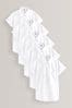 Weiß - Kurzärmelige Schulhemden, 5er-Pack (3-18yrs)Regular Fit