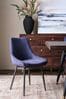 Blue Barker and Stonehouse Emmett Cord Fabric Dining Chair