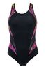Pour Moi Black & Pink Energy Chlorine Resistant Swimsuit