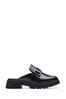 Clarks Black Leather Stayso Free Loafer Mule Shoes